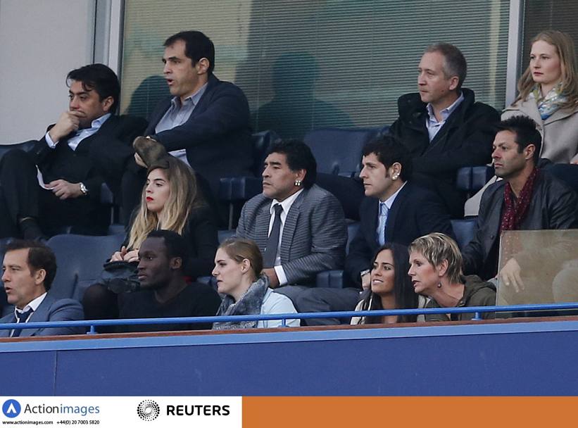 In tribuna anche Maradona. Reuters
